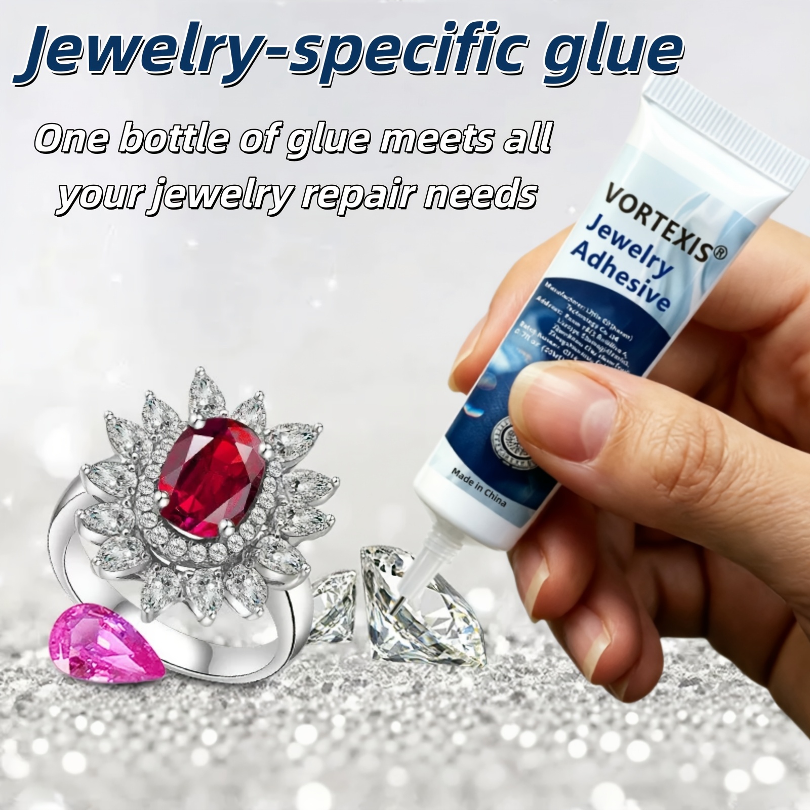 Jewellery Making Adhesive with Precision Needle Applicator